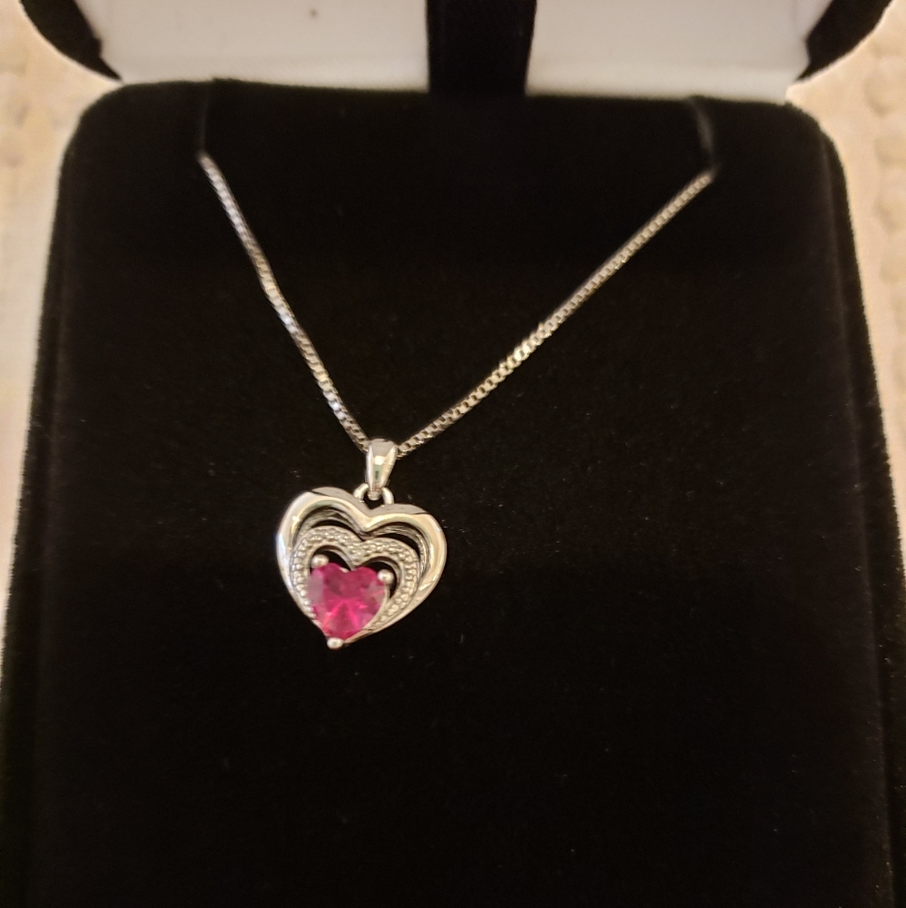 Kay Jewelers  Ruby  Pendant and Neckace